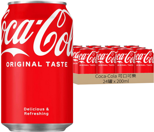 Coca-Cola 可口可樂 迷你罐 Original, 200ml, 24罐