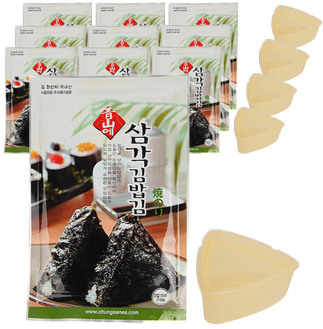 청산에 삼각김밥 김 10g x 2p + 틀, 5세트, 20g