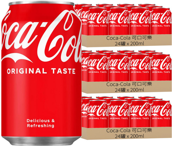 Coca-Cola 可口可樂 迷你罐 Original, 200ml, 72罐