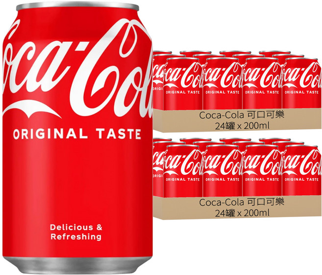 Coca-Cola 可口可樂 迷你罐 Original, 200ml, 48罐