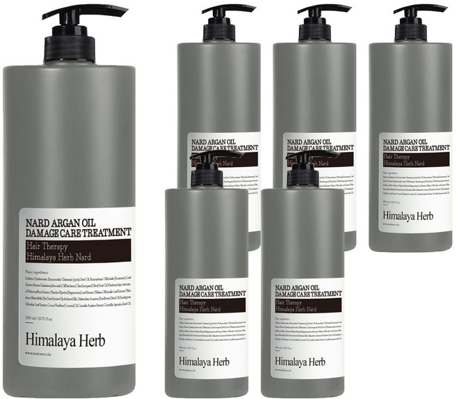 부케가르니 나드 아르간 오일 데미지 케어 헤어 트리트먼트, 1.5L, 6개