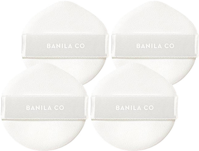 바닐라코 커버리셔스 얼티밋 쿠션 퍼프, 4개, 화이트