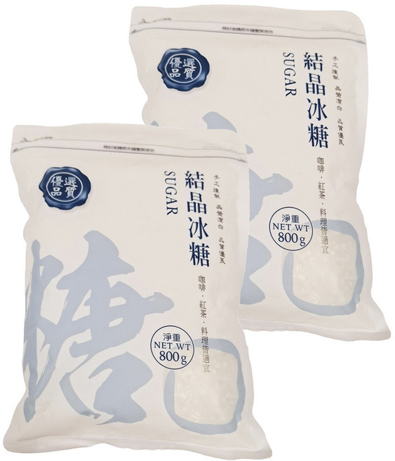 祥溢 結晶冰糖, 800g, 2包