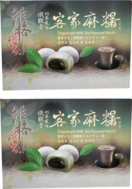 vigor kobo 維格餅家 QDD麻糬 鐵觀音奶茶風味 6顆, 180g, 2盒
