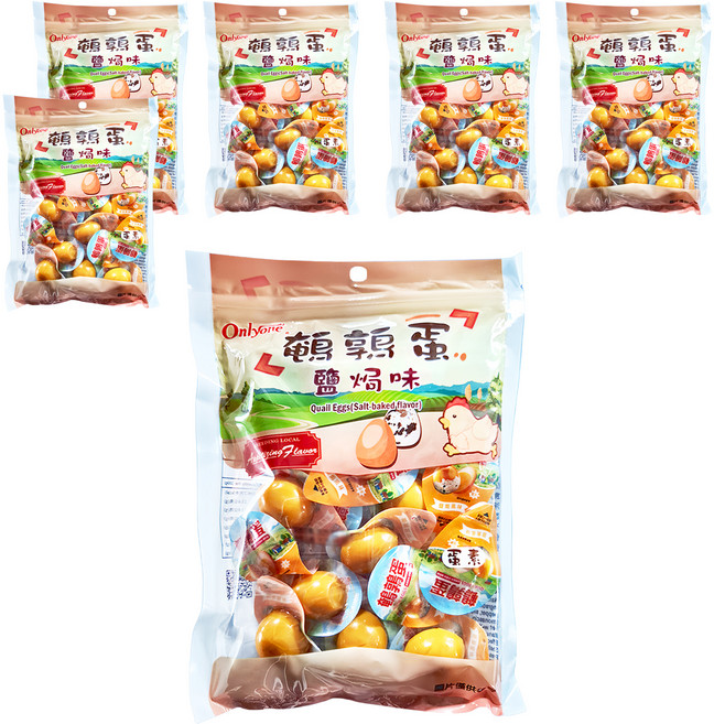 Onlyone 海龍王 鵪鶉蛋 鹽焗味 150g, 6袋