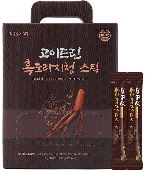 정원삼 고이드린 흑도라지청 스틱, 10g, 100개입, 1개