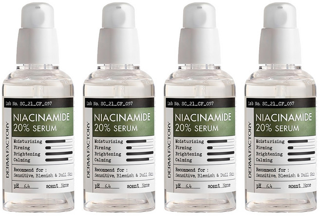 더마팩토리 나이아신아마이드 20% 세럼, 80ml, 4개