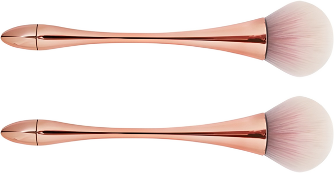 바르나 더스트 네일 브러쉬, 2개, 로즈골드