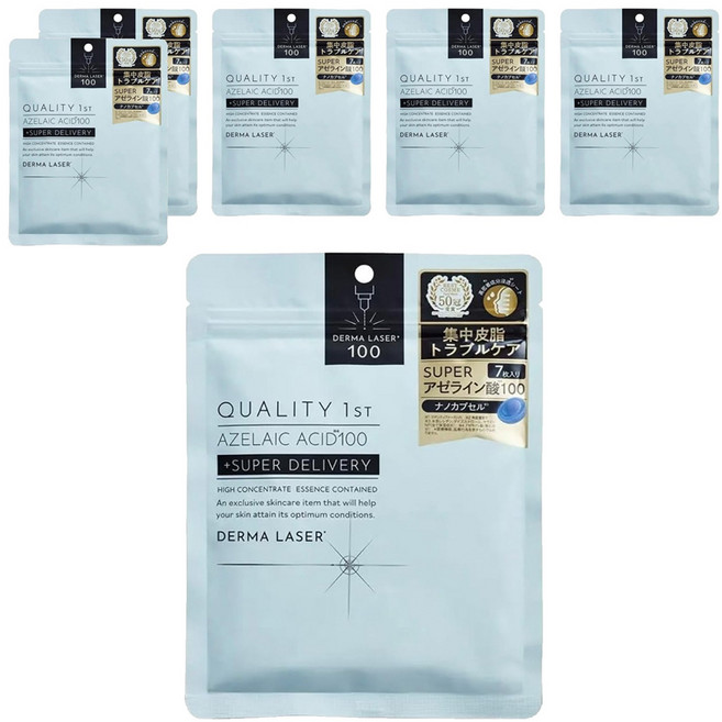 QUALITY 1ST Derma Laser 超級面膜 杜鵑花酸, 7片, 6包