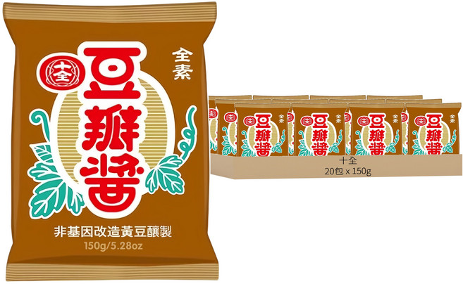 十全 豆瓣醬, 150g, 20包