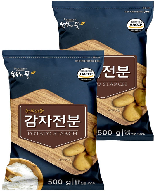 농부의뜰 감자전분, 500g, 2개