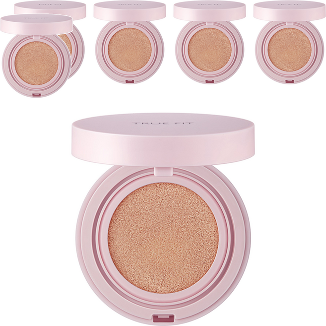 더샘 트루 핏 픽서 쿠션 파운데이션 15g, 21 오트, 6개