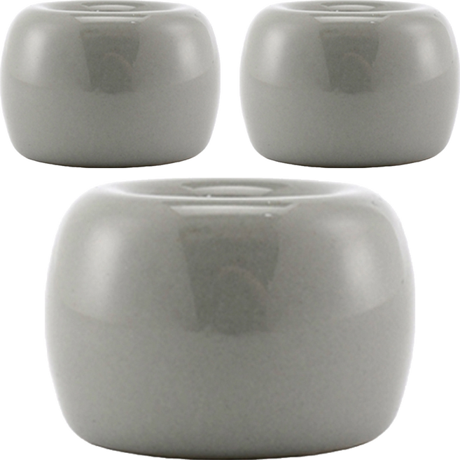 뉴앤룩 칫솔꽂이 세라믹 스탠드, 그레이, 3개