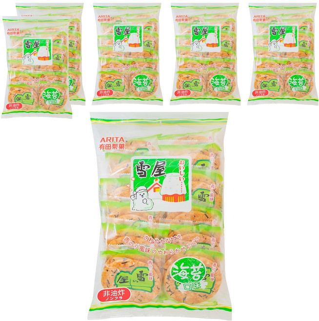 ARITA 有田製菓 雪屋 海苔, 190g, 6袋