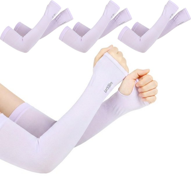 와이홉 아이스 쿨링 팔토시 양손 세트, 퍼플, 3세트