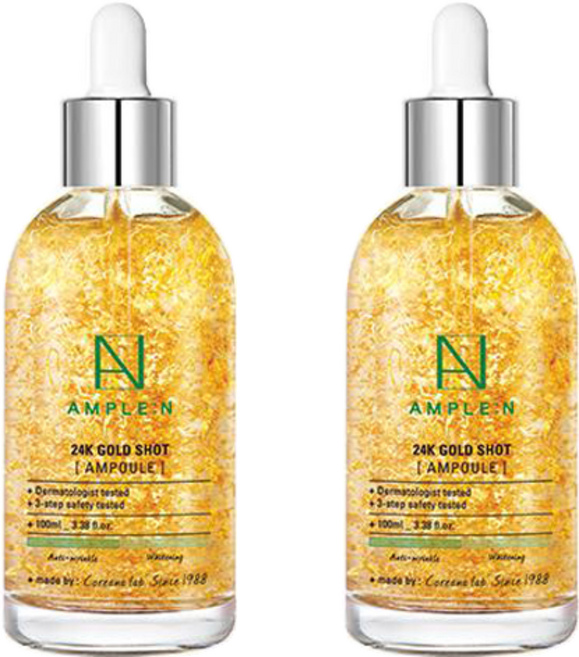 앰플엔 24K 골드샷 앰플, 100ml, 2개