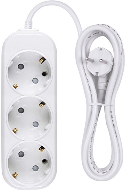 이어지다 접지 멀티탭 3구 OS-03S, 2.5m, 1개
