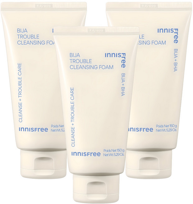 이니스프리 New 비자 바하 트러블 클렌징 폼, 150g, 3개