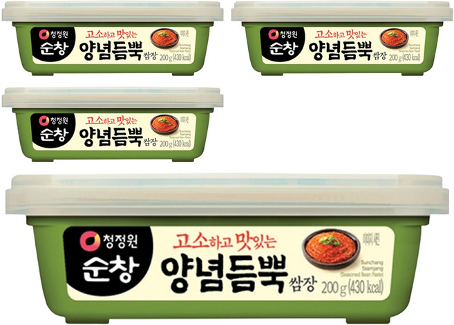 청정원순창 양념듬뿍 쌈장, 200g, 4개