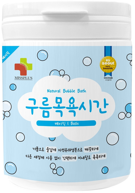 구름목욕시간 베이직 유아바디 입욕제 무향, 500g, 1개