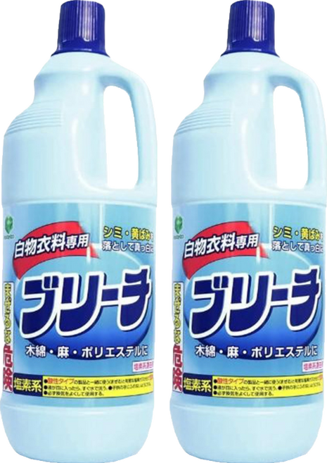 第一石鹼 Laundry Club 漂白劑 白色衣專用, 1.5L, 1入, 2瓶