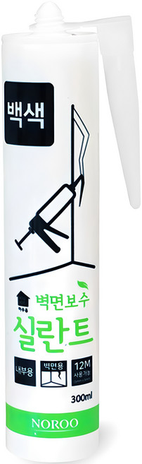 노루페인트 하우홈 벽면보수 실란트 백색, 1개