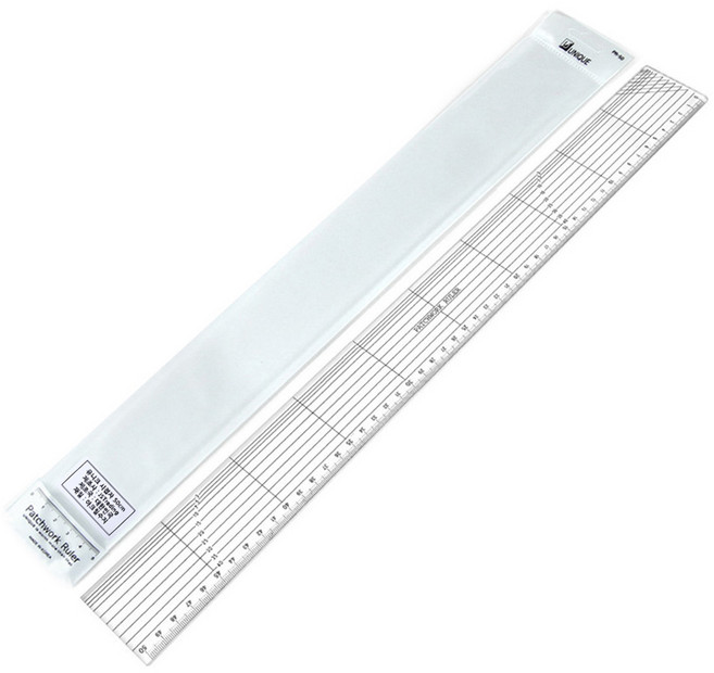 유니크 시접자 50cm + 전용케이스, 혼합색상, 1개