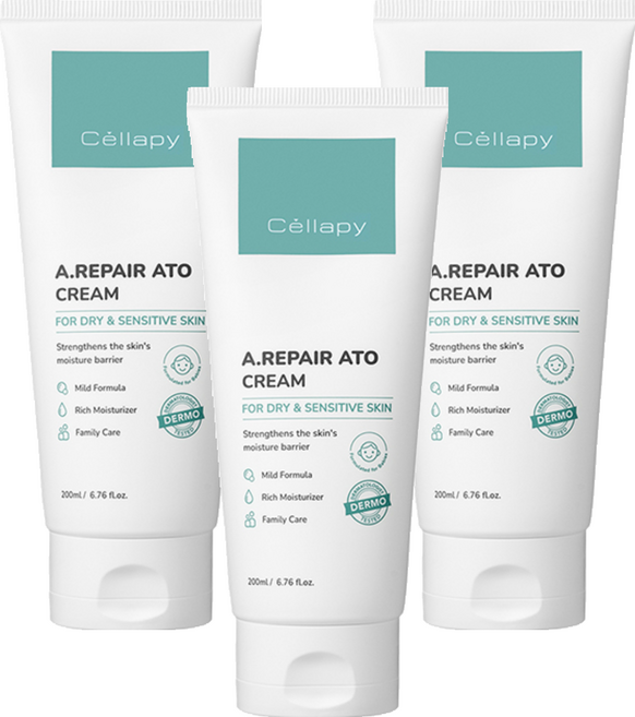 셀라피 에이리페어 아토 크림, 200ml, 3개