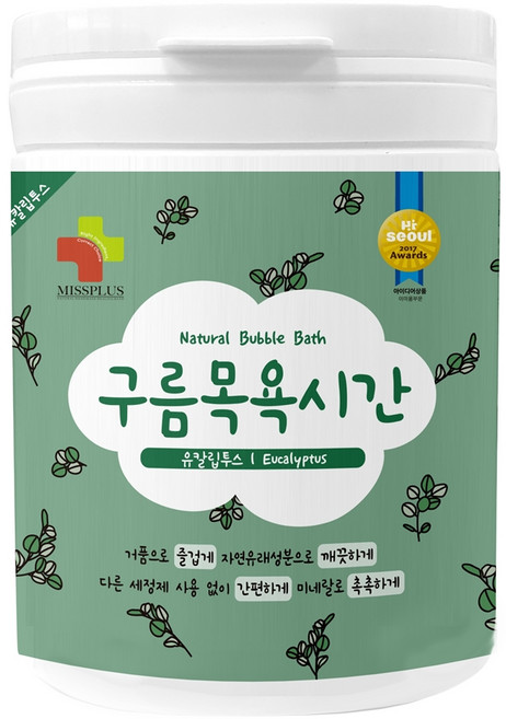 구름목욕시간 유아 입욕제 유칼립투스향, 500g, 1개