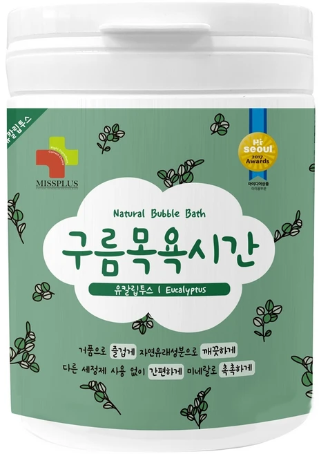 구름목욕시간 유아 입욕제 유칼립투스향, 500g, 1개 - 쿠팡