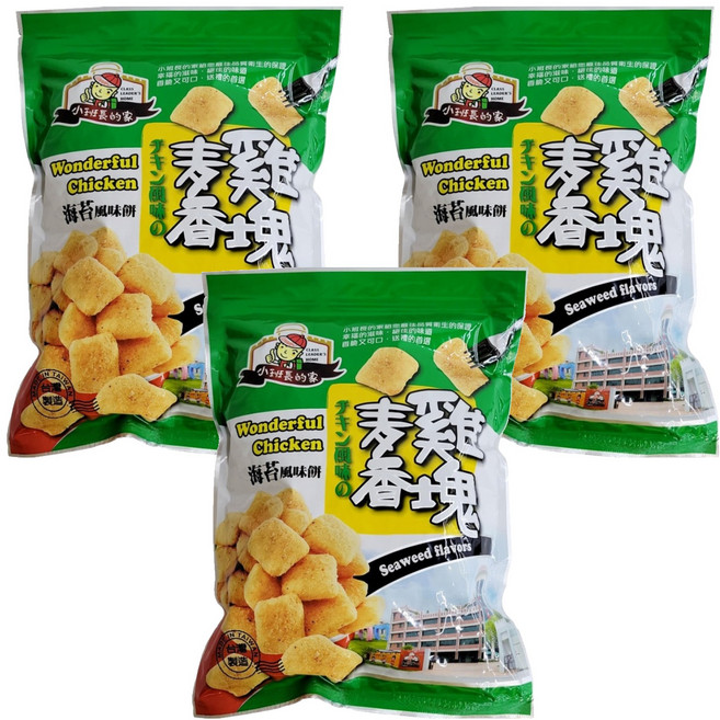 CLASS LEADER'S HOME 小班長的家 麥香雞塊 海苔風味餅, 240g, 3包
