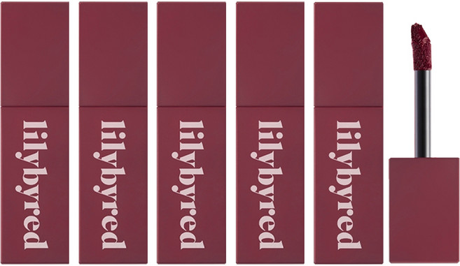 릴리바이레드 로맨틱 라이어 무스 틴트, #06 블루베리 머랭인척, 3.9g, 5개