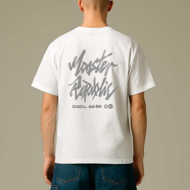 몬스터리퍼블릭 어센틱 로고 라이트그레이 티셔츠 8124