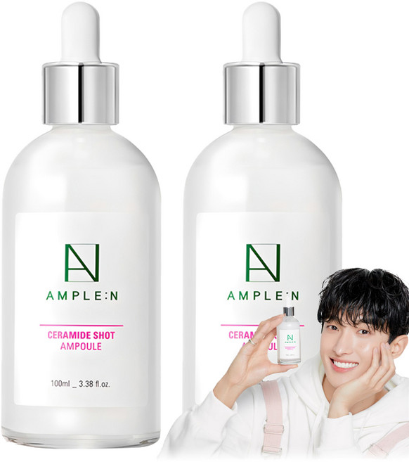 앰플엔 세라마이드 샷 앰플, 100ml, 2개