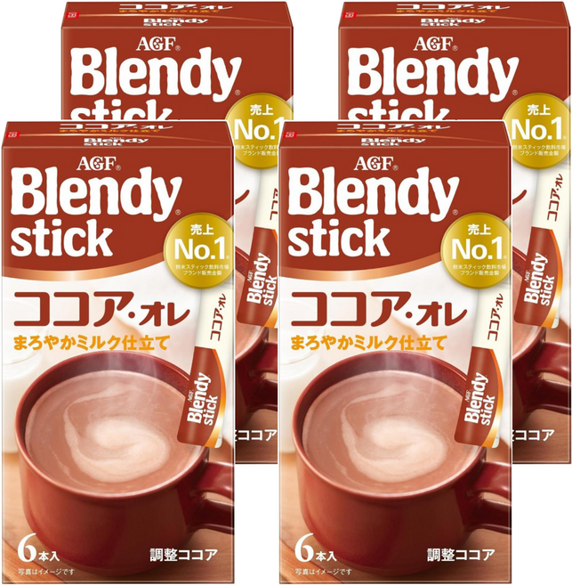 AGF Blendy 6本可可歐蕾, 9.9g, 6條, 4盒