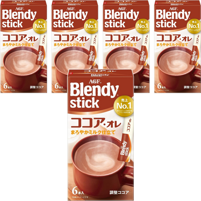 AGF Blendy 6本可可歐蕾, 9.9g, 6條, 5盒