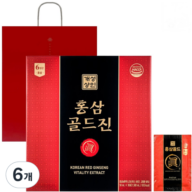 개성상인 홍삼골드진, 30회분, 6개