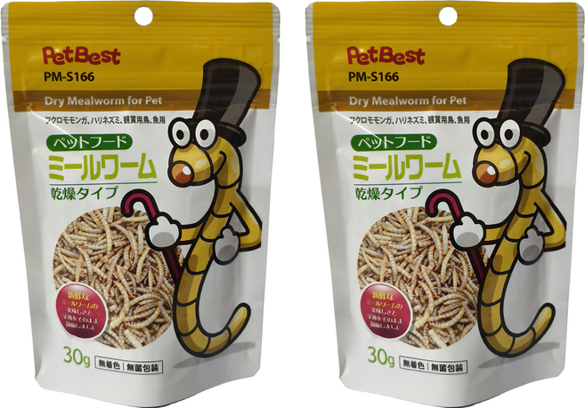 PetBest 天生美味 乾燥麵包蟲 PM-S166, 2個, 30g