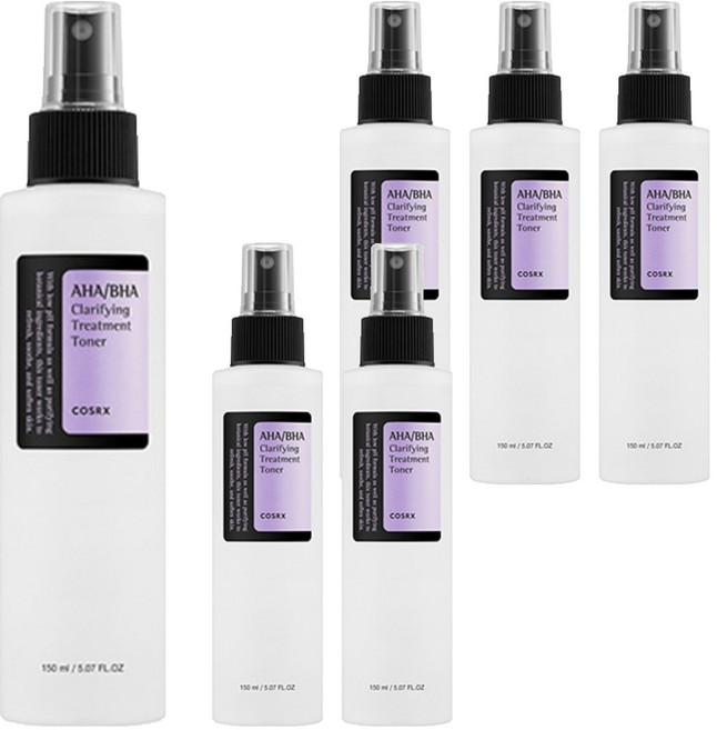 코스알엑스 아하 바하 클래리파잉 트리트먼트 토너, 150ml, 6개