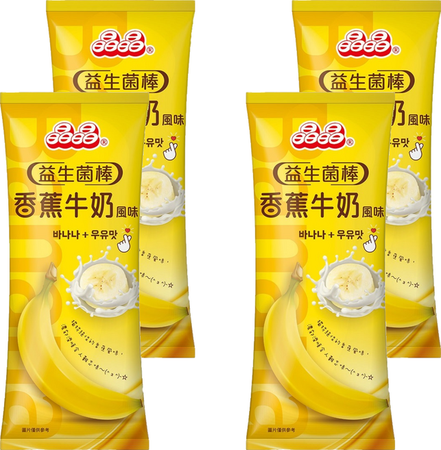 晶晶 益生菌香蕉牛奶風味棒, 680g, 4包
