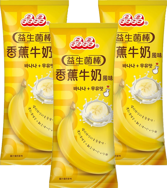 晶晶 益生菌香蕉牛奶風味棒, 680g, 3包