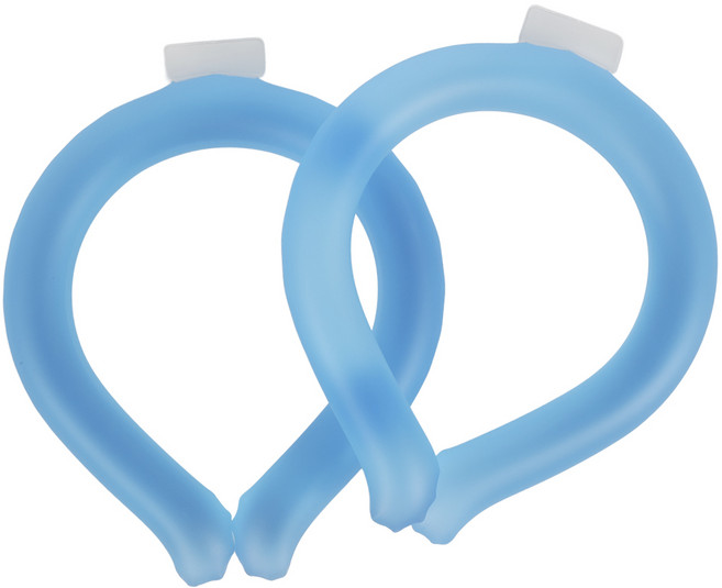 코멧 4세대 심리스 아이스쿨링 대용량 넥쿨러, 블루, 2개