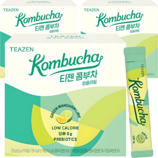 티젠 콤부차 청귤라임, 5g, 50개입, 3개