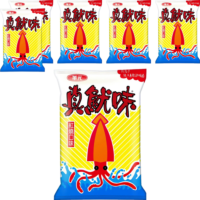 華元 真魷味 紅燒口味, 50g, 6包