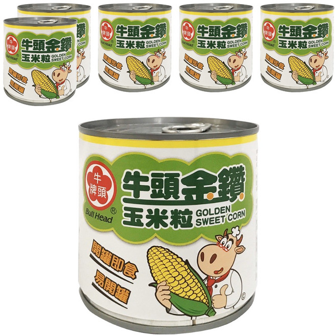 牛頭牌 金鑽玉米粒, 340g, 6罐