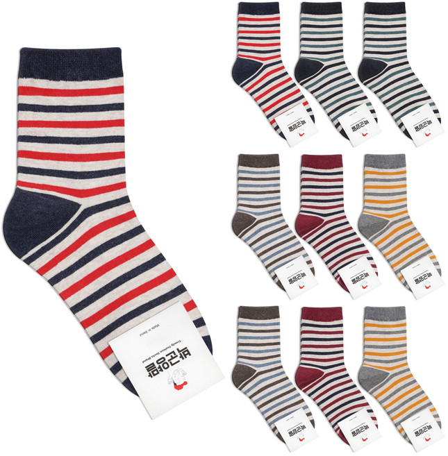 박군 여성용 올리브 양말 10족