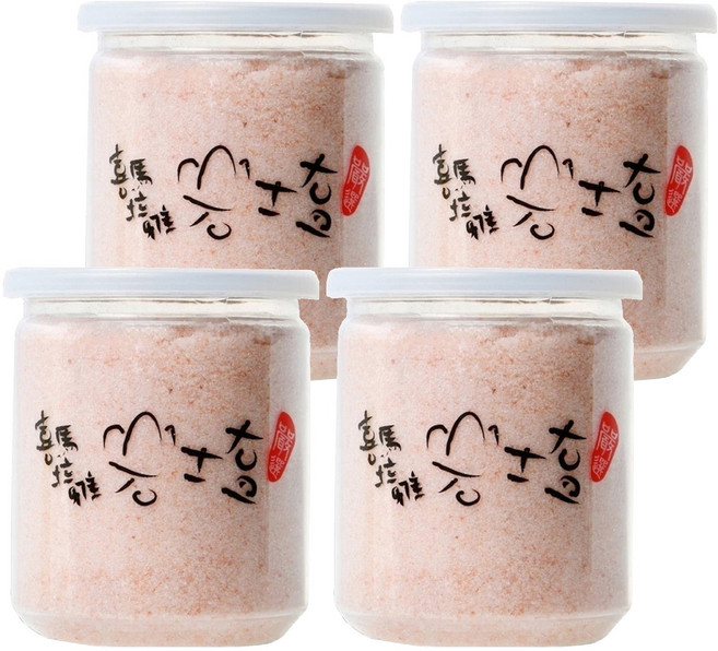 Royal Chef 天廚國際 喜馬拉雅山岩鹽 細粒 富含礦物質 帶出食材鮮甜, 400g, 4罐