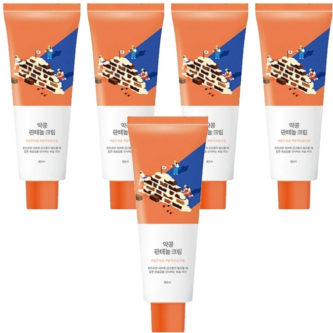 라운드랩 약콩 판테놀 크림, 80ml, 5개 - 쿠팡