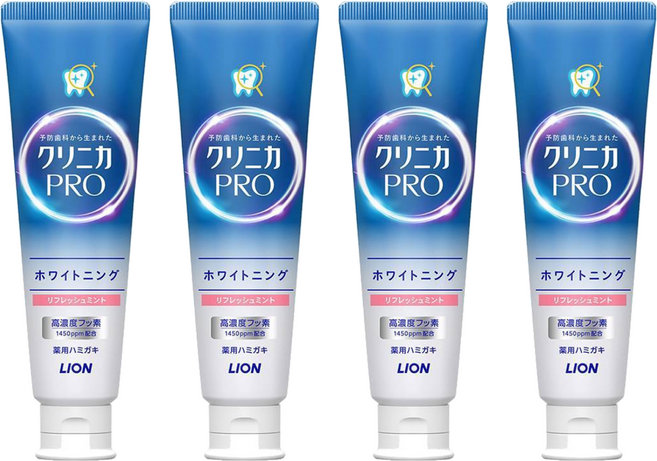 LION 獅王 固齒佳PRO 酵素亮白牙膏 覆盆莓薄荷, 95g, 4條