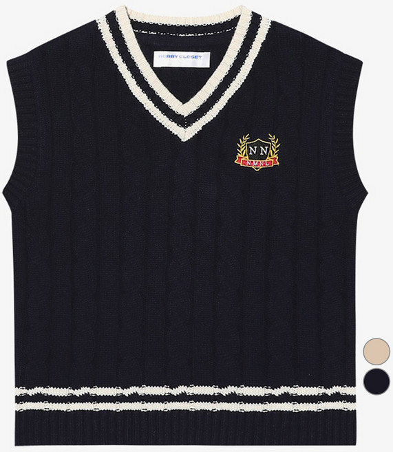 BerryCloset 男童 Tilton 麻花針織棉質背心